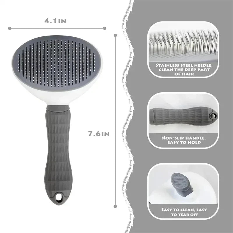 Self - Cleaning Pet Grooming Brush