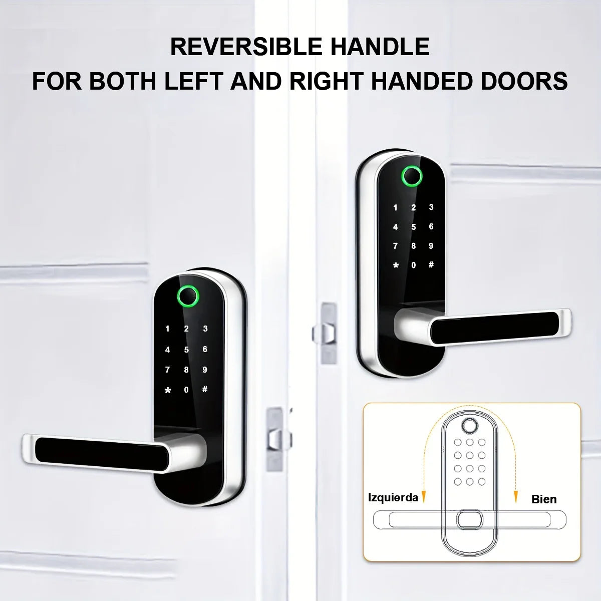 Smart Fingerprint Door Lock Keyless WIFI Security Lock with App Control
