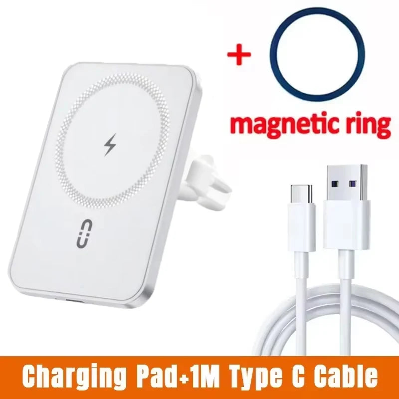 Magnetic Wireless Car Charger Air Vent Clip Phone Fast Charging Phone Mount