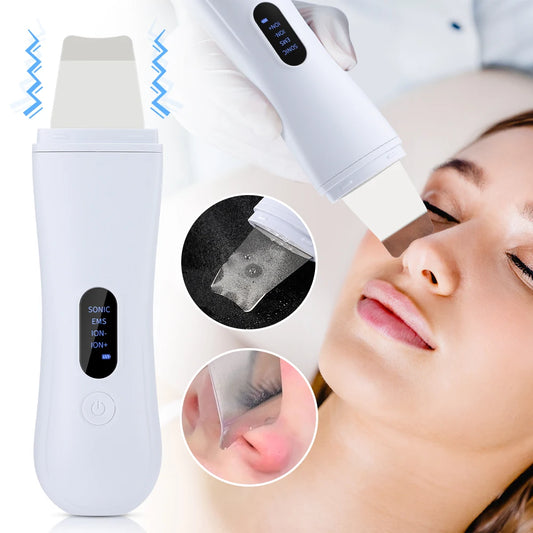 Ultrasonic Skin Scrubber - Deep Pore Facial Cleansing Device