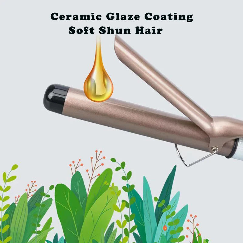 Professional Hair Curling Wand - Adjustable Temperature Curling Iron