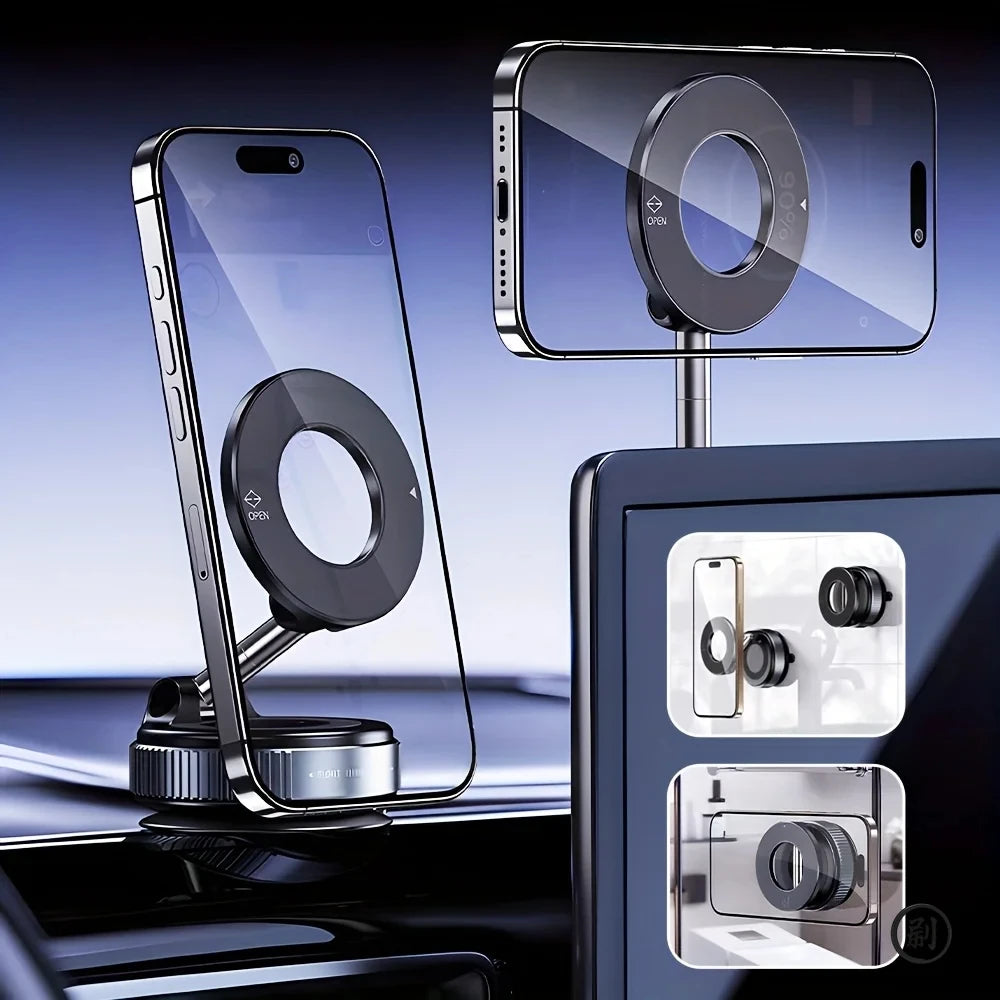Magnetic Car Phone Holder - 360 Adjustable Dashboard Mount