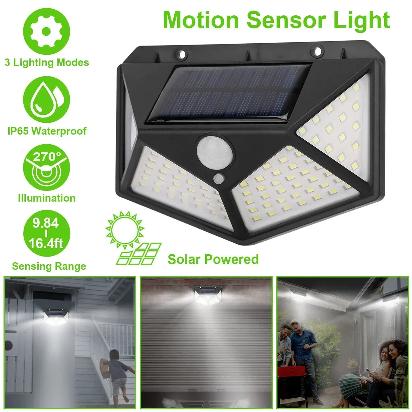 Wireless Solar Motion Sensor Light