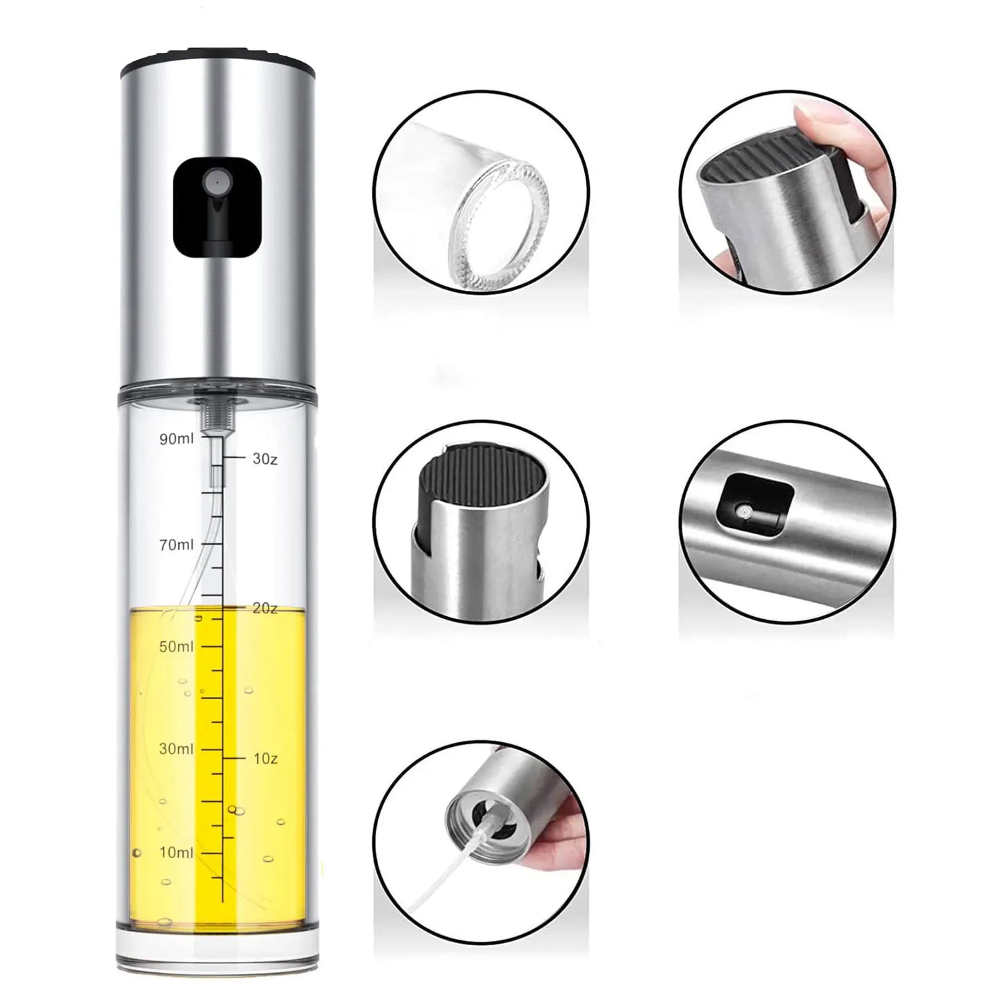 Kitchen Lab Classic Glass Oil Sprayer – Precision & Healthy