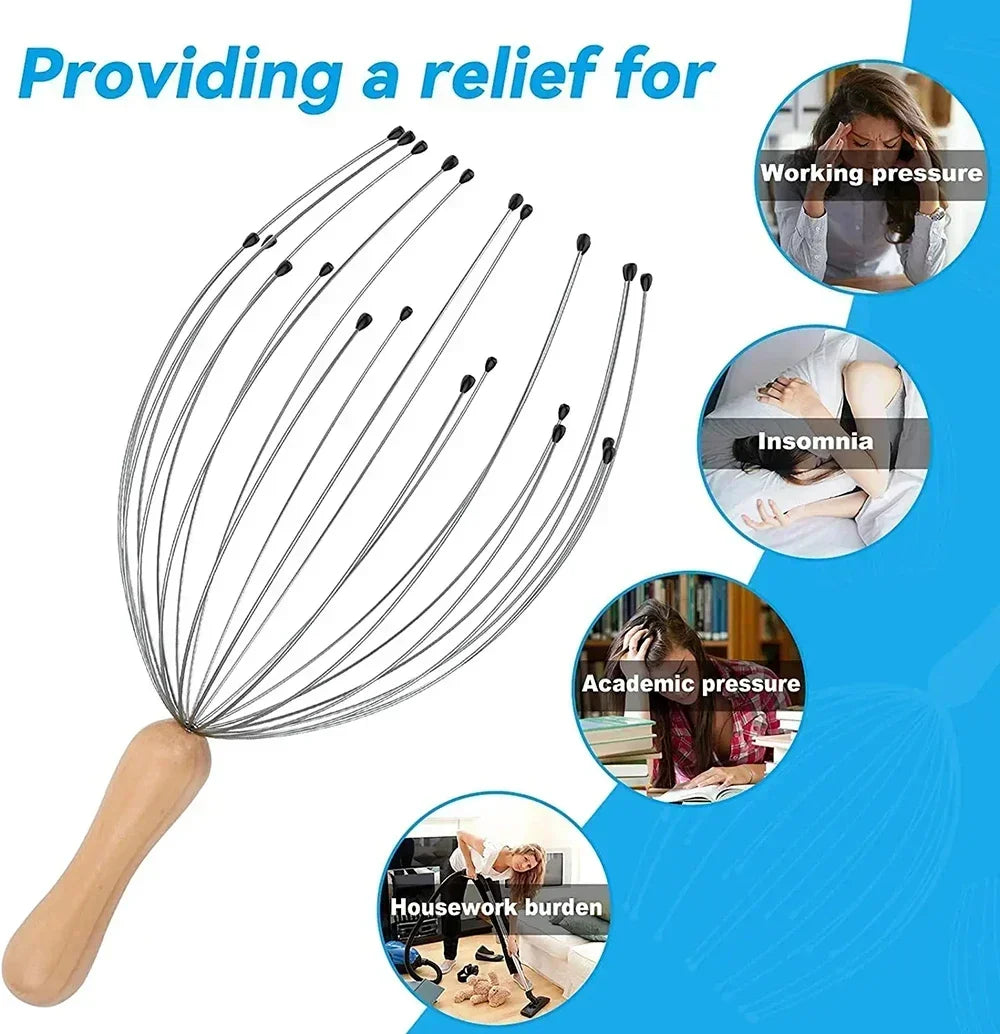Octopus Head Massager - Relaxing Scalp Massage Tool