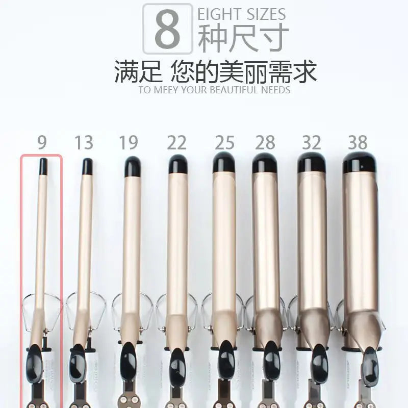 Professional Hair Curling Wand - Adjustable Temperature Curling Iron