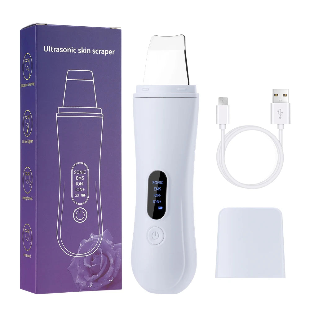 Ultrasonic Skin Scrubber - Deep Pore Facial Cleansing Device