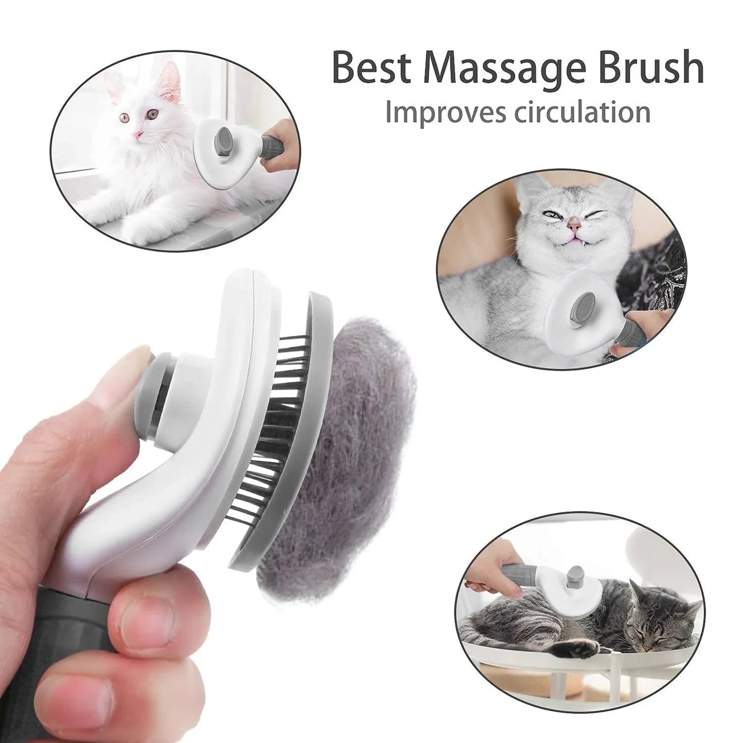 Self - Cleaning Pet Grooming Brush