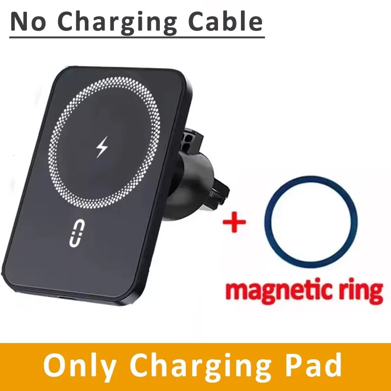 Magnetic Wireless Car Charger Air Vent Clip Phone Fast Charging Phone Mount