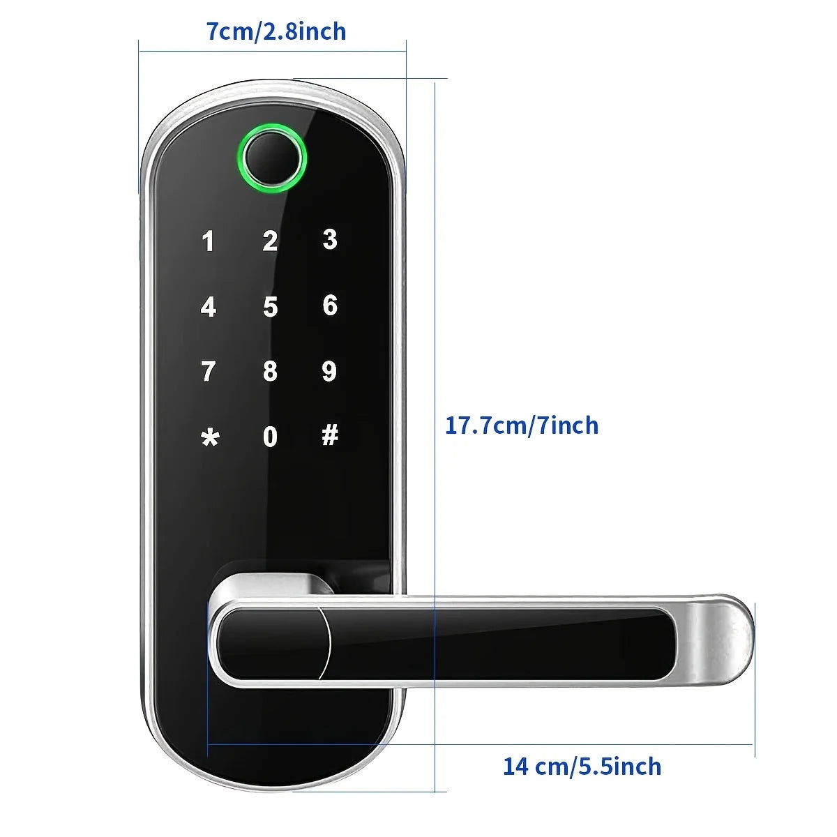 Smart Fingerprint Door Lock Keyless WIFI Security Lock with App Control