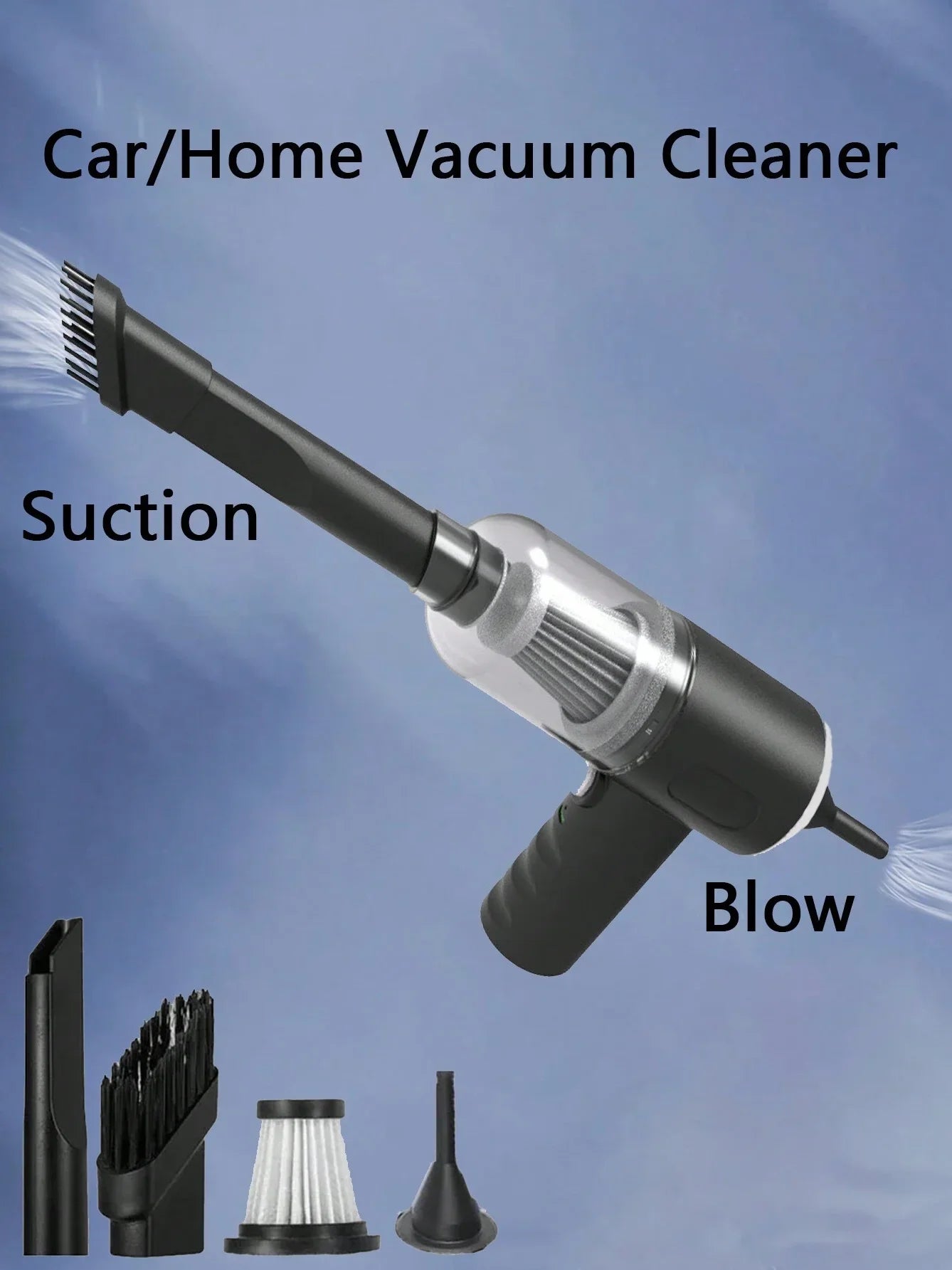 Portable Wireless Mini Vacuum Cleaner - Car & Home
