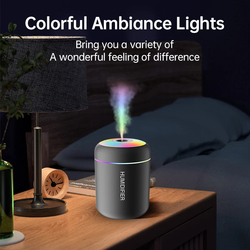 RGB Flame Air Humidifier Relaxing Mist & Mood Light