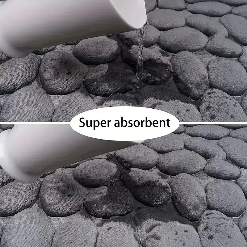 Pebble Texture Anti - Slip Bath Mat