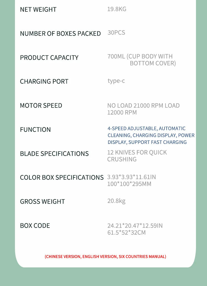 Kitchen Lab™ Pro Smoothie Blender – Rechargeable & Self-Cleaning