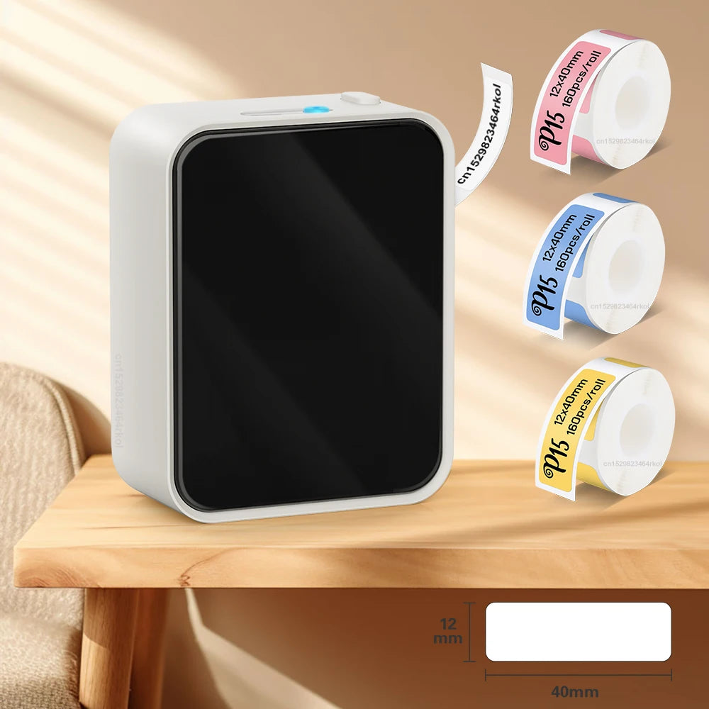 Mini Bluetooth Label Printer Portable Inkless Sticker Printer
