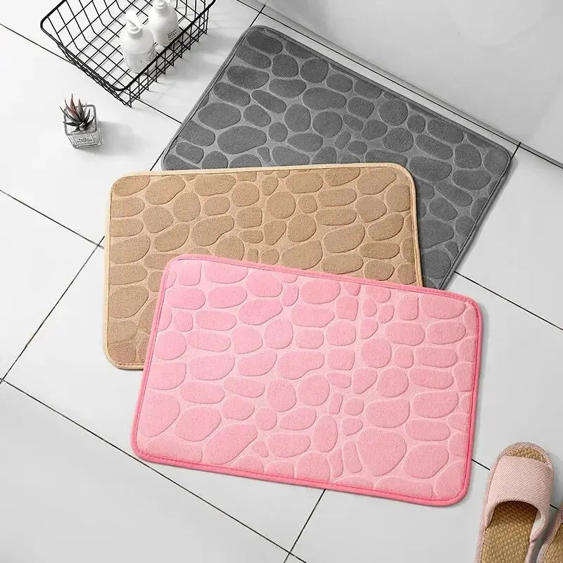 Pebble Texture Anti - Slip Bath Mat