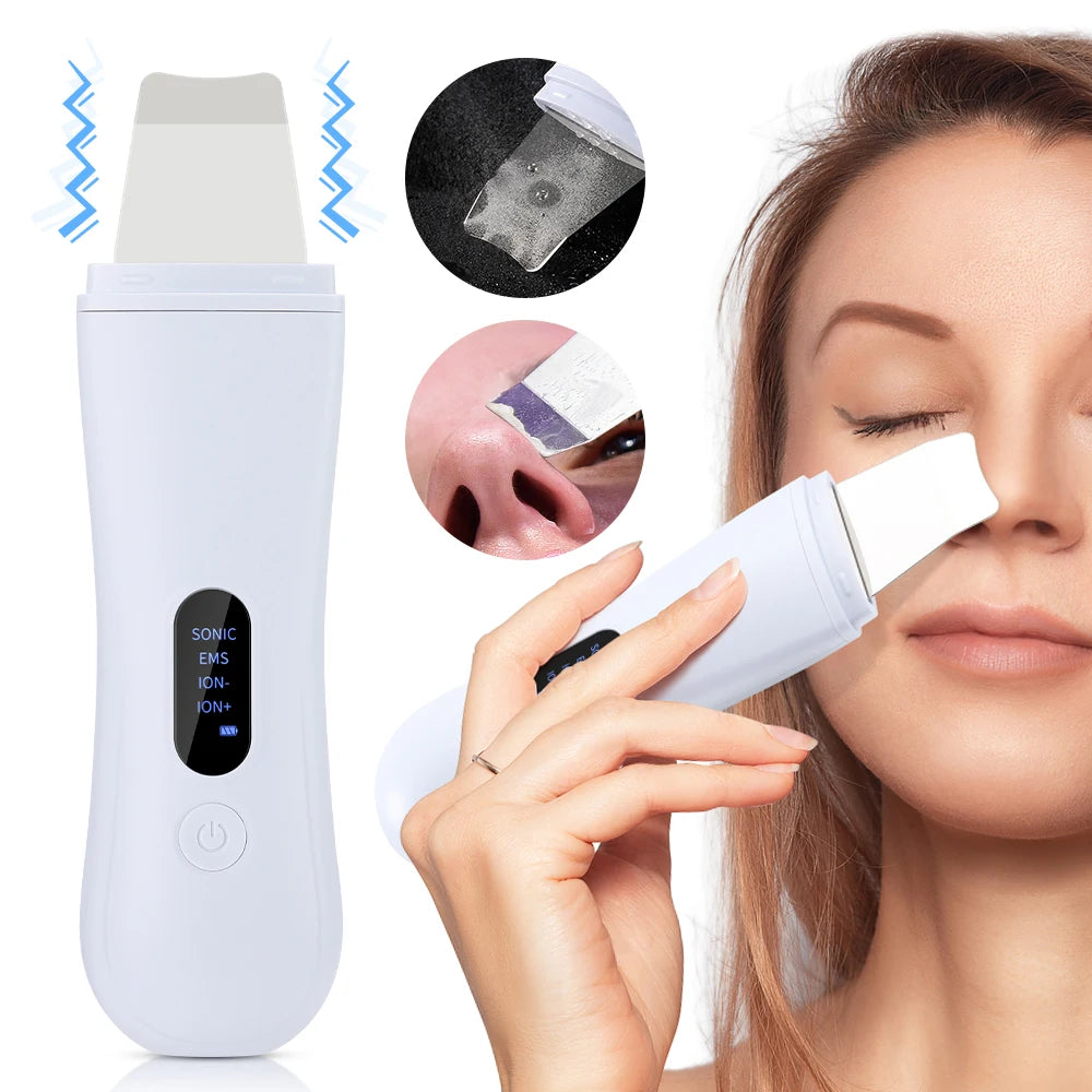 Ultrasonic Skin Scrubber - Deep Pore Facial Cleansing Device