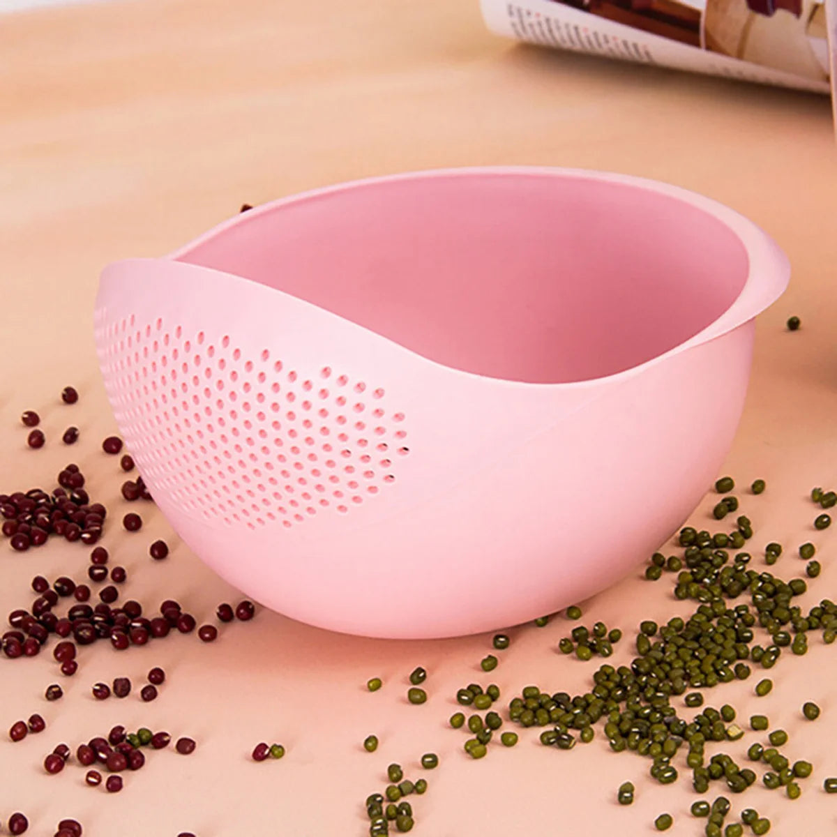 Rice Washing Drain Bowl