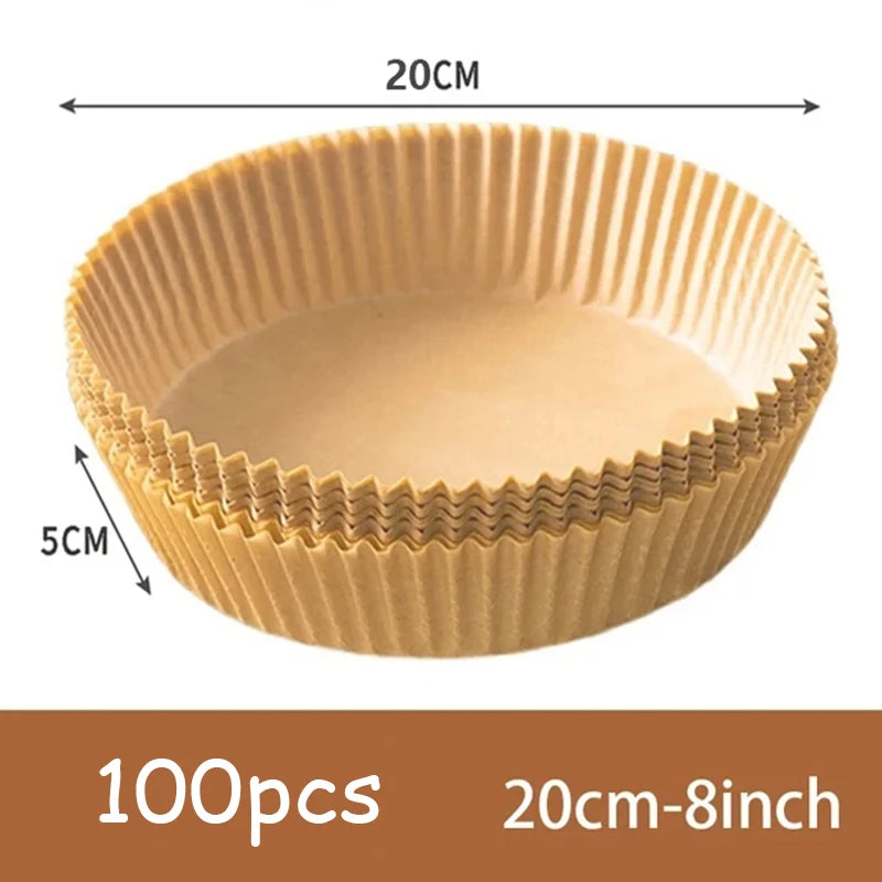 50Pcs Air Fryer Disposable Paper Liners