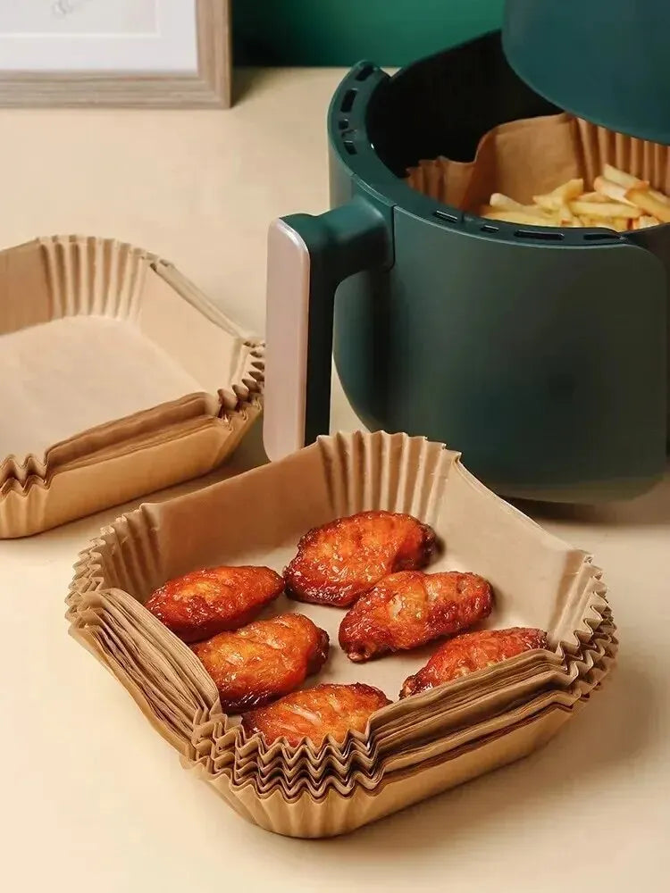 50Pcs Air Fryer Disposable Paper Liners