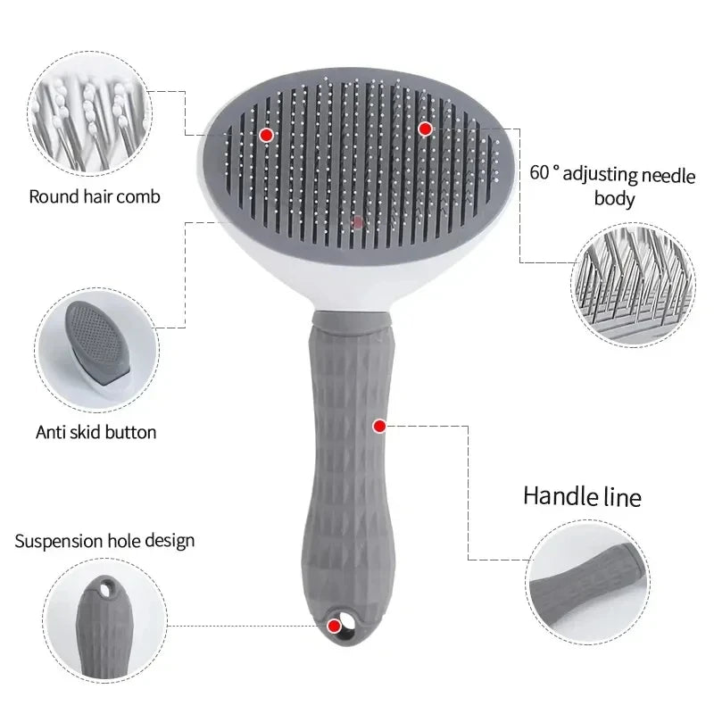 Self - Cleaning Pet Grooming Brush